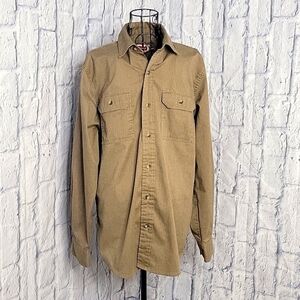 WRANGLER‎ Button Up Brown Casual Men's Shirt